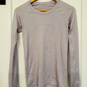 lululemon athletica Light Purple Long Sleeve Top